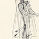 Croquis d’illustration pour la collection haute couture automne-hiver 1977, Musée Yves Saint Laurent Paris © Fondation Pierre Bergé - Yves Saint Laurent _ Tous droits réservés